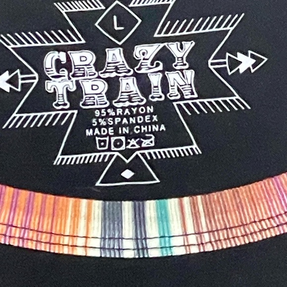 CRAZY TRAIN Western/Boho Top - Picture 6 of 7
